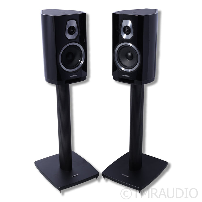 Sonus Faber Sonetto II Gen 1 Bookshelf Speakers; Stands