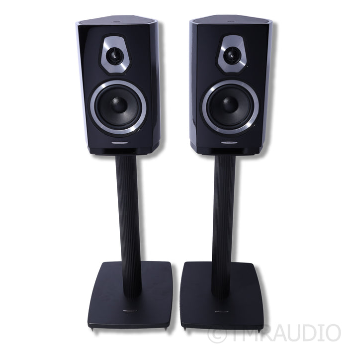 Sonus Faber Sonetto II Gen 1 Bookshelf Speakers; Stands