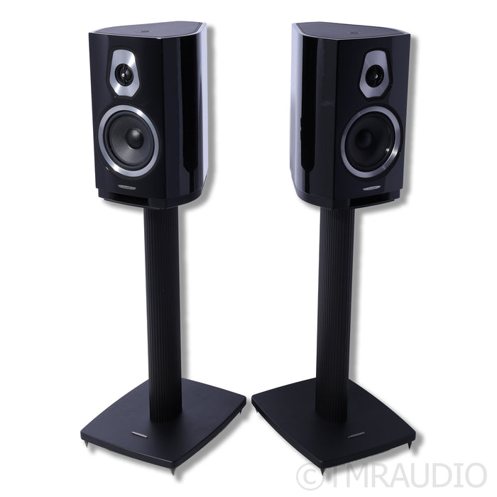 Sonus Faber Sonetto II Gen 1 Bookshelf Speakers; Stands