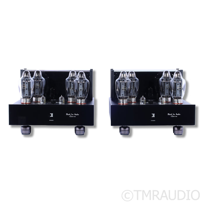 Black Ice Audio Fusion F100 Tube Monoblock Power Amplifiers; Gaia III Footers