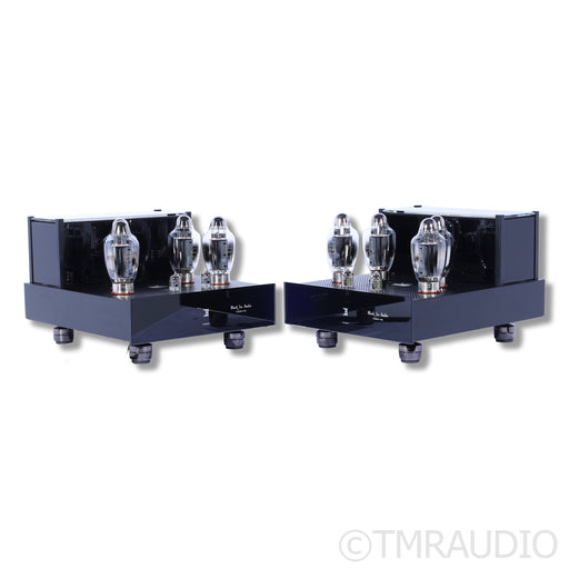 Black Ice Audio Fusion F100 Tube Monoblock Power Amplifiers; Gaia III Footers