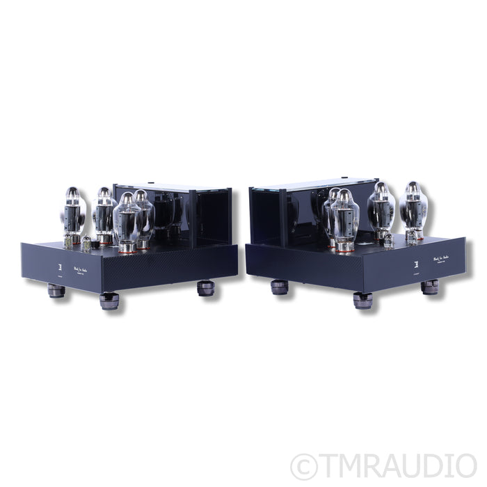 Black Ice Audio Fusion F100 Tube Monoblock Power Amplifiers; Gaia III Footers