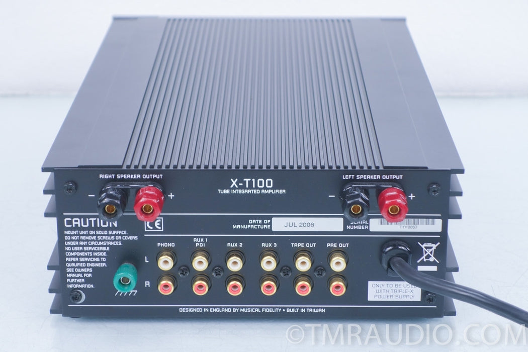 Musical Fidelity X-T100 Hybrid Tube Integrated Amplifier in Factory Box