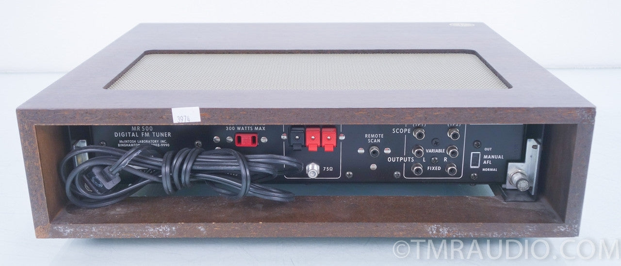 McIntosh MR500 Digital FM Tuner in Walnut Case