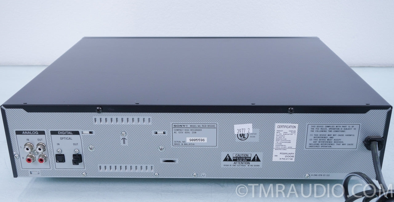Sony RCD-W500C 5 Disc CD Changer / Recorder