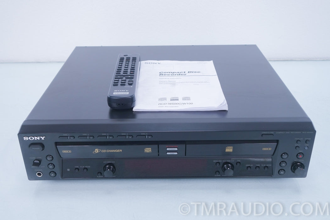 Sony RCD-W500C 5 Disc CD Changer / Recorder