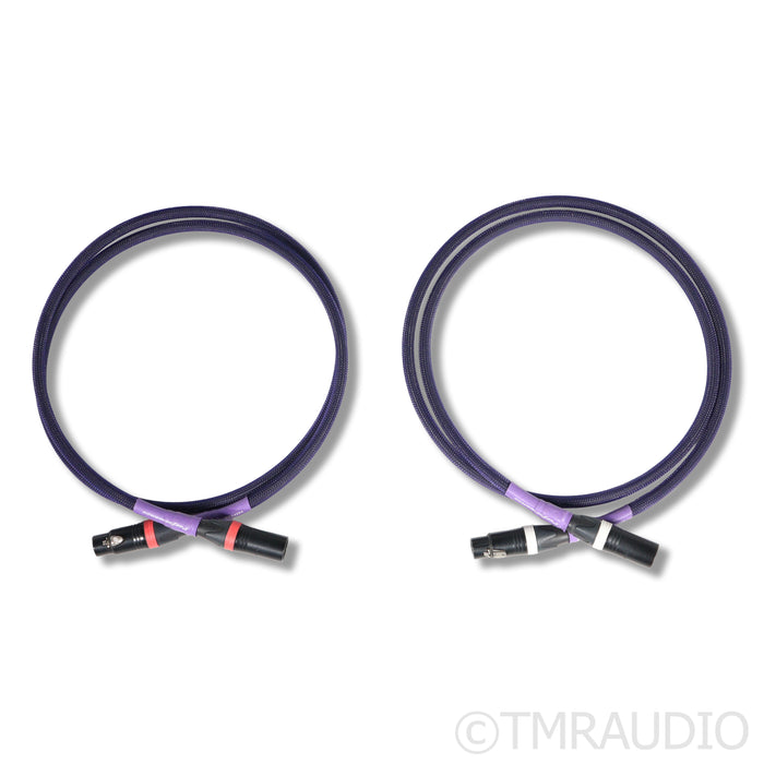 Master Built Audio Purple Line XLR Cables; 1.5m