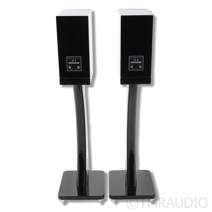 Raidho Acoustics X-1 Bookshelf Speakers; Stands