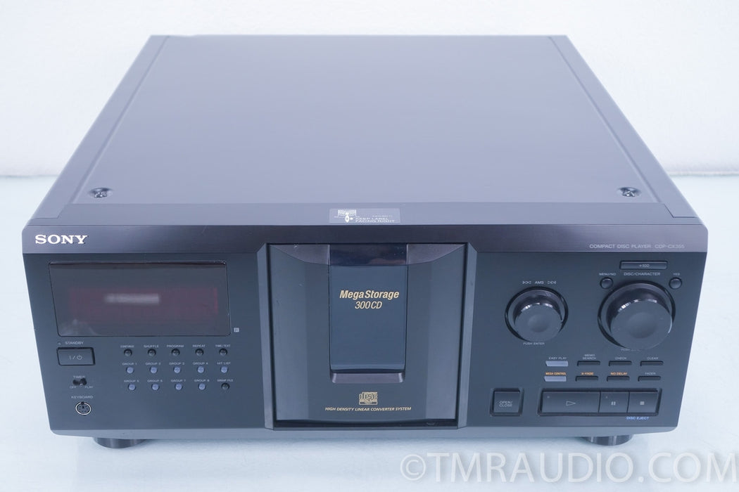 SONY CDP-CX355 300 Compact Disc MEGASTORAGE CD Player Changer Jukebox