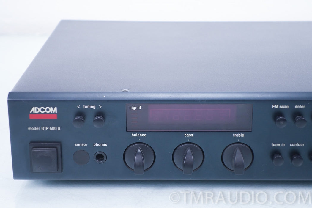 Adcom GTP-500 ii Preamplifier / Tuner AS-IS (one channel out)
