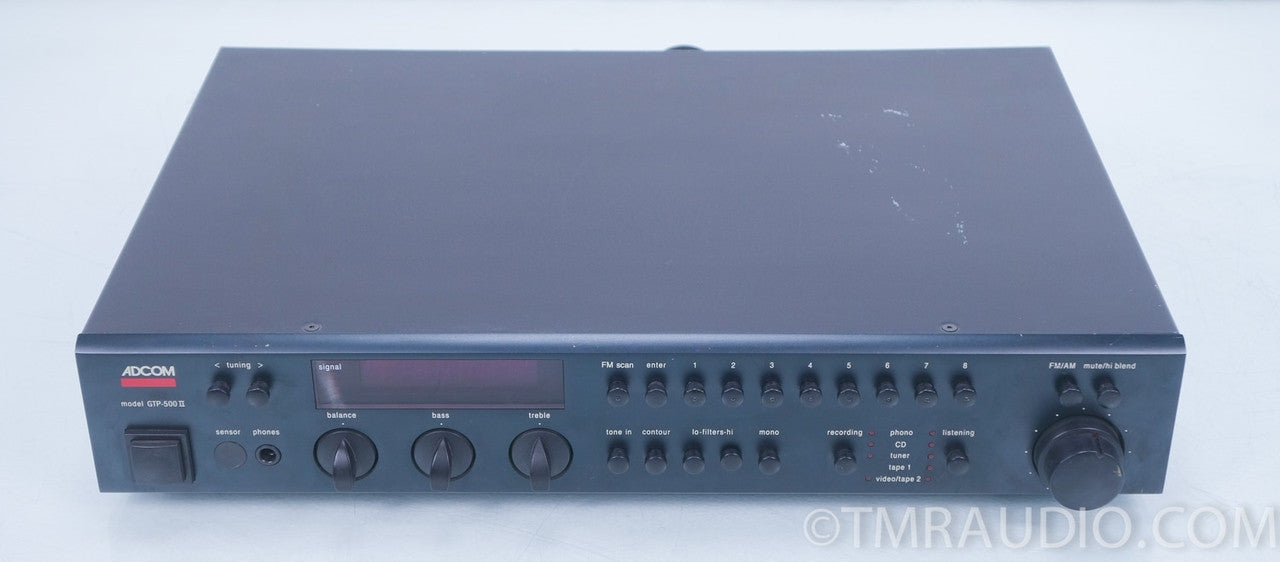 Adcom GTP-500 ii Preamplifier / Tuner AS-IS (one channel out)