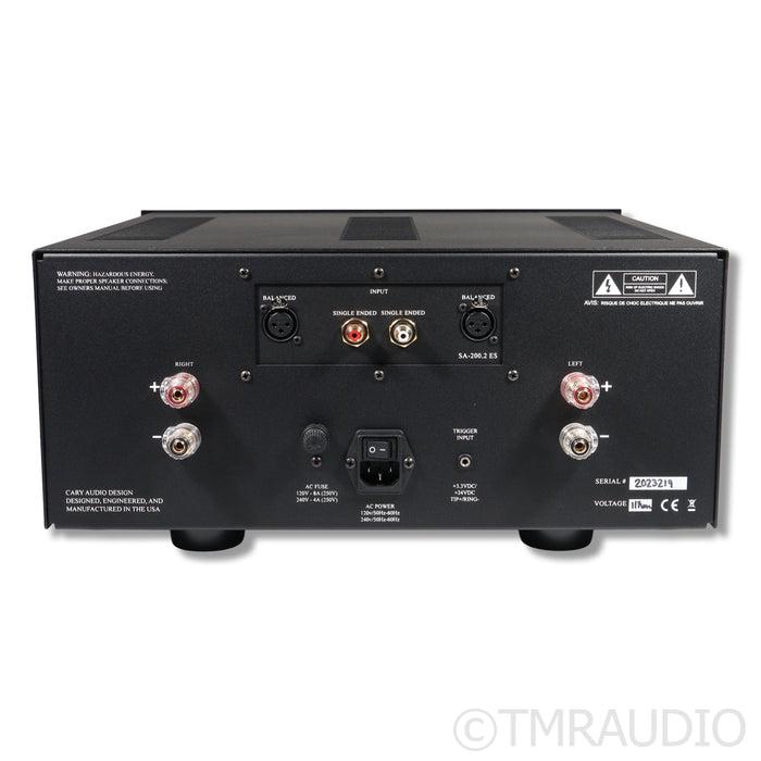 Cary Audio Design SA-200.2 ES Power Amplifier; Synergistic Research Fuse