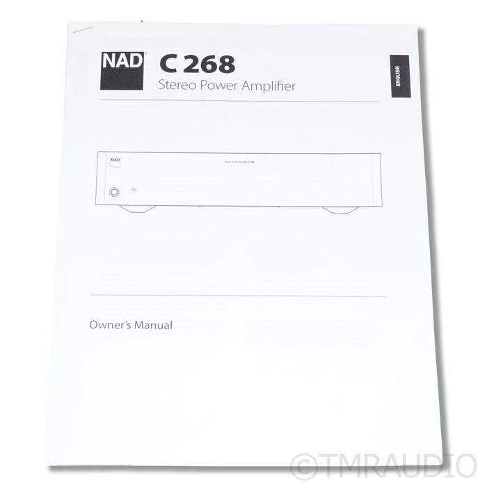 NAD C 268 Power Amplifier (Open Box)
