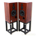 Harbeth SHL5plus XD Bookshelf Speakers; Rosewood; Resonant Woods Stands