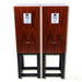 Harbeth SHL5plus XD Bookshelf Speakers; Rosewood; Resonant Woods Stands