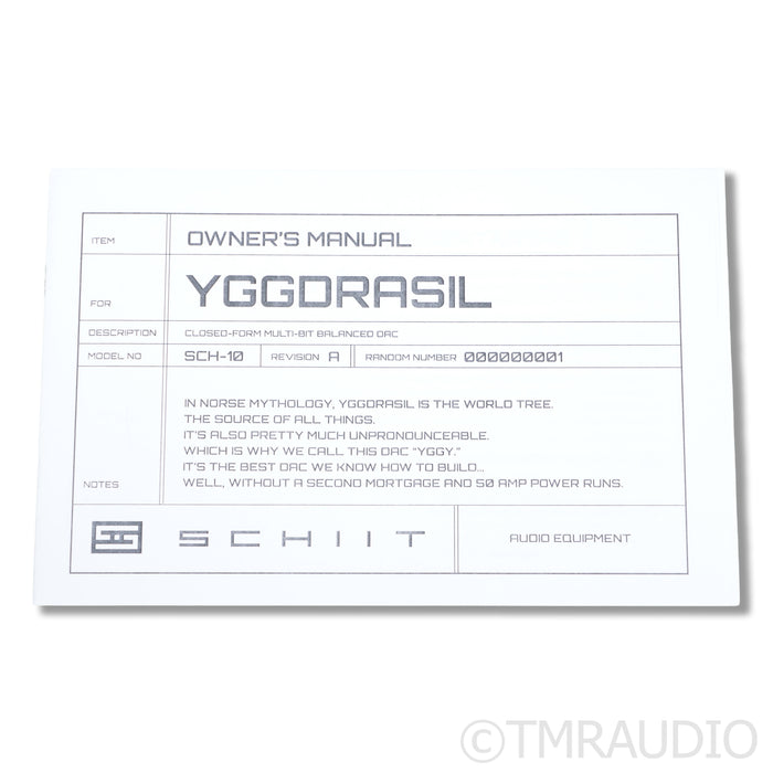 Schiit Audio Yggdrasil DAC; Analog 2 / Gen 5 USB Upgrades