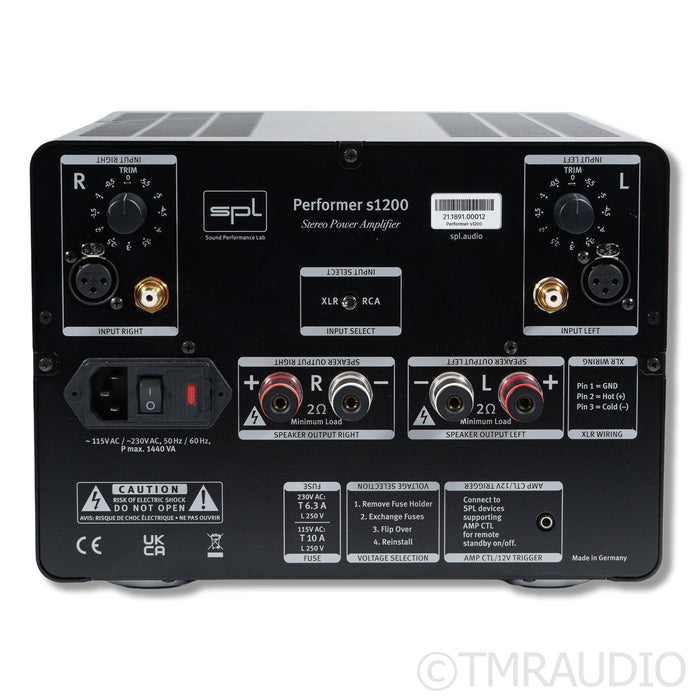 SPL Performer S1200 Power Amplifier