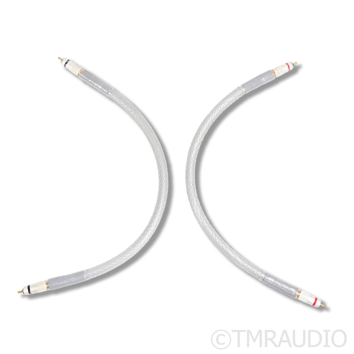 Acoustic Zen Zero Crystal Silver Reference II RCA Cables; 0.5m