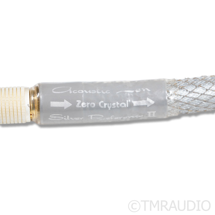 Acoustic Zen Zero Crystal Silver Reference II RCA Cables; 0.5m