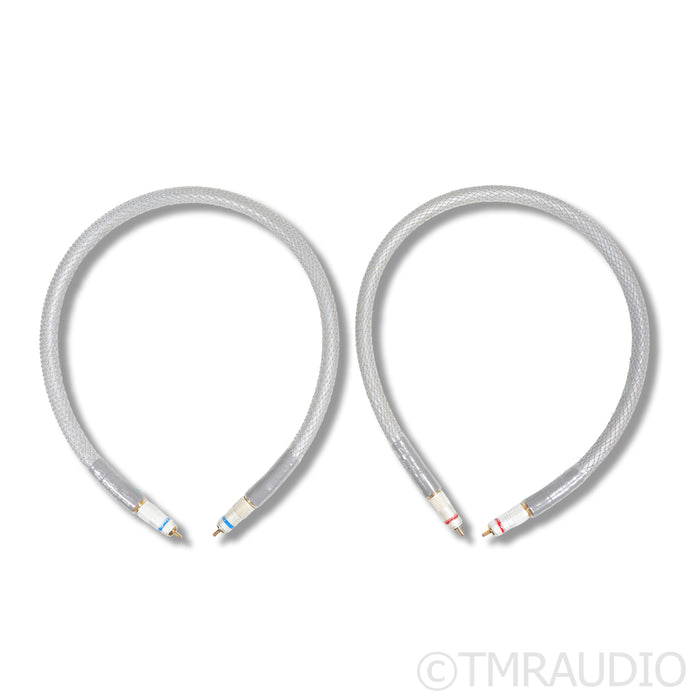 Acoustic Zen Zero Crystal Silver Reference II RCA Cables; 0.75m