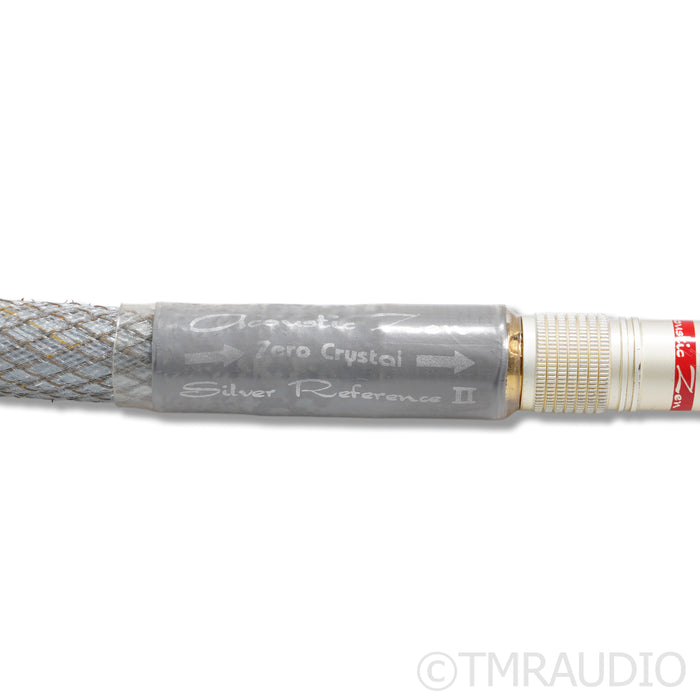 Acoustic Zen Zero Crystal Silver Reference II RCA Cables; 0.75m