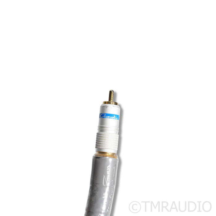 Acoustic Zen Zero Crystal Silver Reference II RCA Cables; 0.75m
