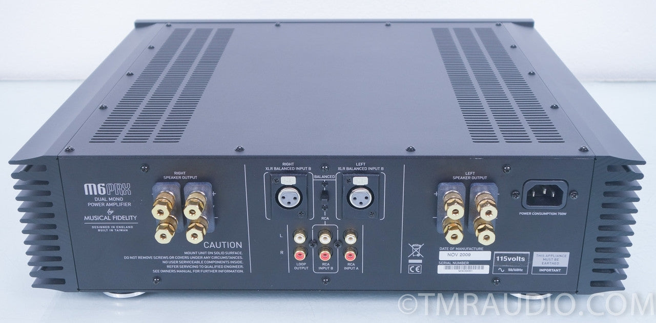 Musical Fidelity M6PRX Dual Mono Power Amplifier