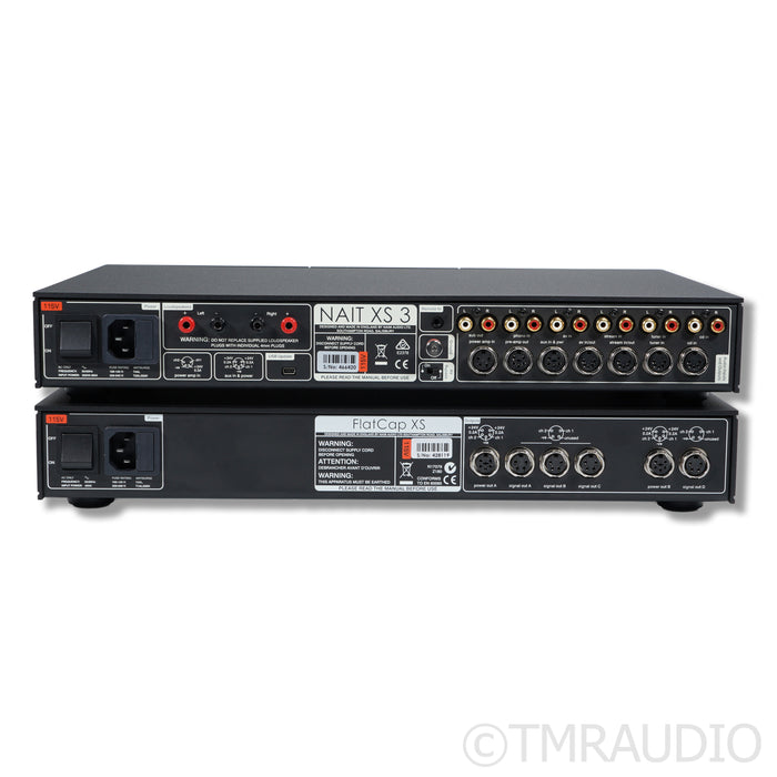 Naim Nait XS 3 Integrated Amplifier; FlatCap XS Power Supply; MM Phono