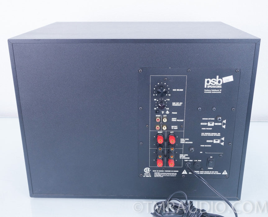 PSB Century SubSonic 2i Powered Subwoofer