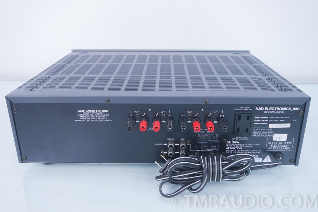 NAD 2400 Stereo Power Amplifier in Factory Box