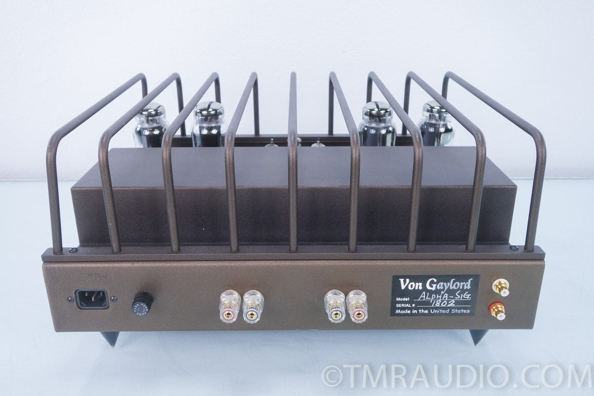 Legend Audio Designs / Von Gaylord Alpha Tube Power Amplifier in Facto ...