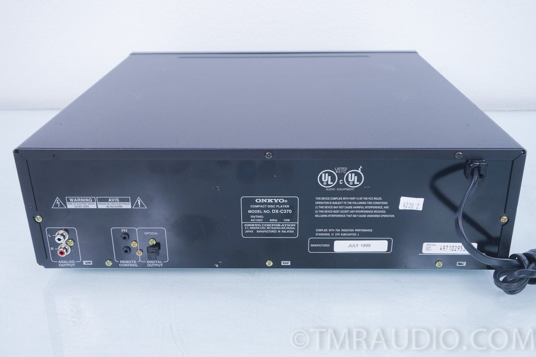 Onkyo DX-C370 Compact Disc CD Changer / Player