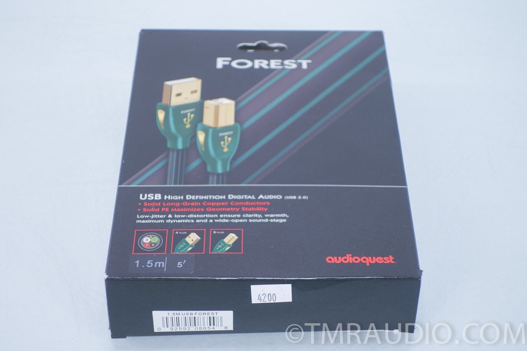 Audioquest Forest 1.5 meter USB Interconnect in Factory Box