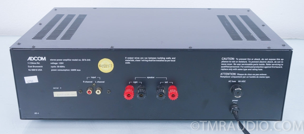 Adcom GFA-545 Stereo Power Amplifier