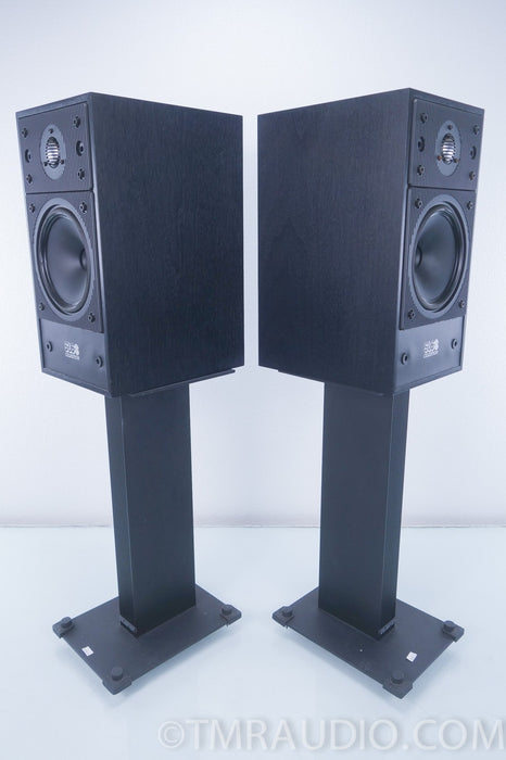 Celestion SL6S Bookshelf Speakers w/ Matching Stands AS-IS (cracked surrounds)