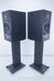 Celestion SL6S Bookshelf Speakers w/ Matching Stands AS-IS (cracked surrounds)