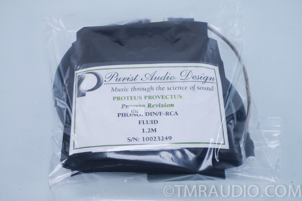 Purist Audio Design Proteus Provectus Tonearm Cable DIN/F - RCA 1.2M Cable