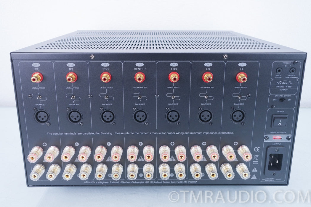 Sherbourn PA 7-350 7 Channel Power Amplifier in Factory Box