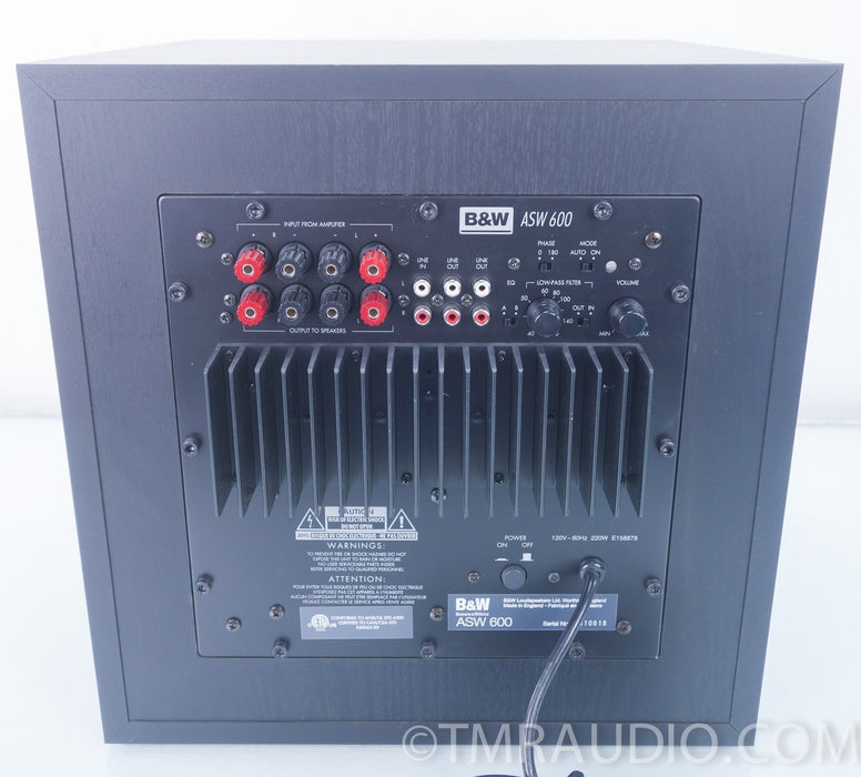 B&W ASW600 Powered Subwoofer in Factory Box