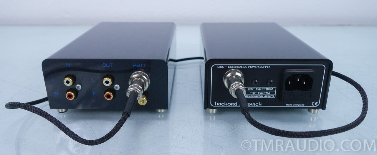 Trichord Research Dino Phono Preamplifier with original and Dino+ power supply