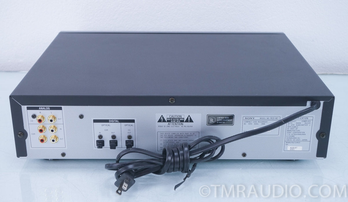 Sony RCD-W1 Dual Disc CD Recorder