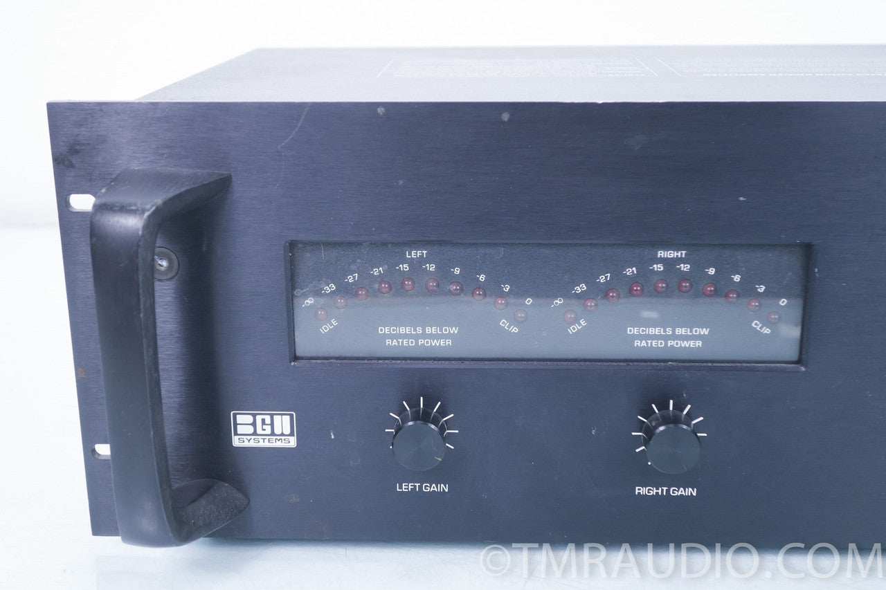BGW SYSTEMS 750B パワーアンプ ジャンク品 アメリカ製 BGW Systems 750B Vintage Power Amplifier AS-IS — The Music Room