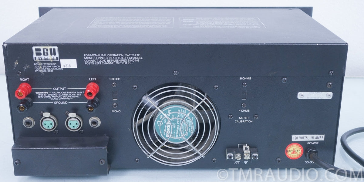 BGW SYSTEMS 750B パワーアンプ ジャンク品 アメリカ製 BGW Systems 750B Vintage Power Amplifier AS-IS — The Music Room
