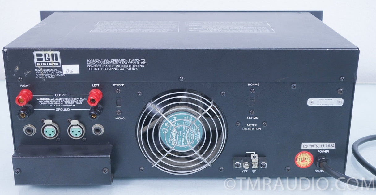 BGW Systems 750B Vintage Power Amplifier AS-IS — The Music Room