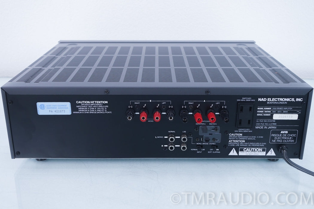 NAD 2400 Power Amplifier in Factory Box