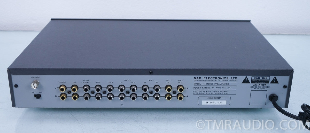 NAD 114 Stereo Preamplifier w/ Phono Preamp in Factory Box