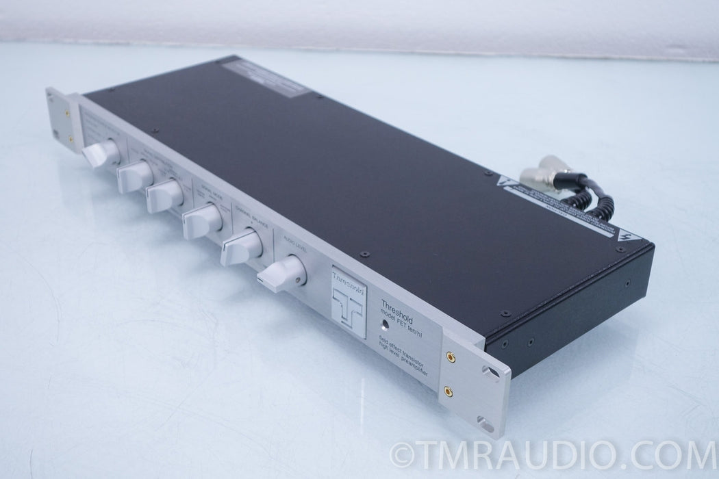 Threshold FET ten/hl Stereo Preamplifier with Power Supply