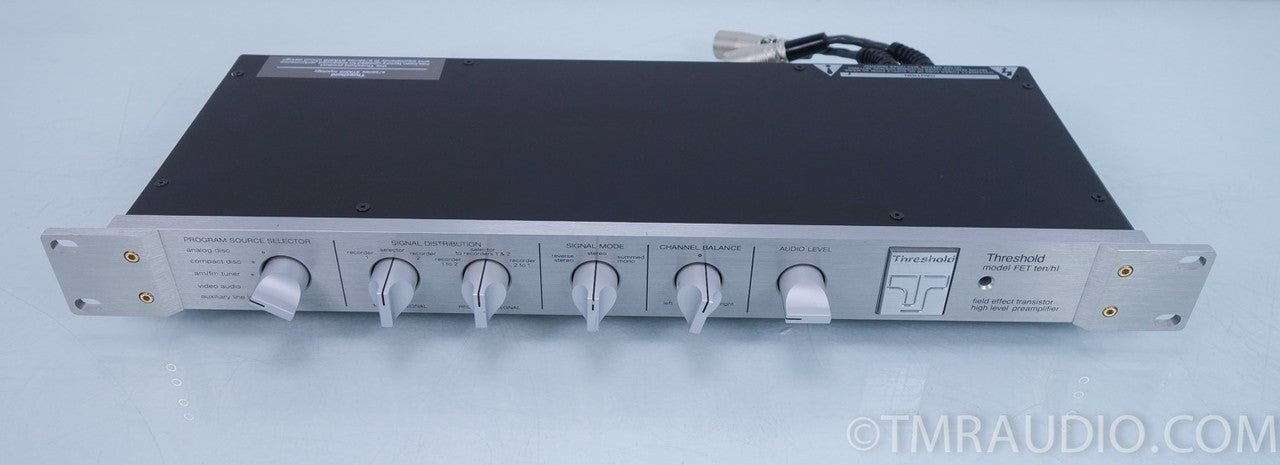 Threshold FET ten/hl Stereo Preamplifier with Power Supply