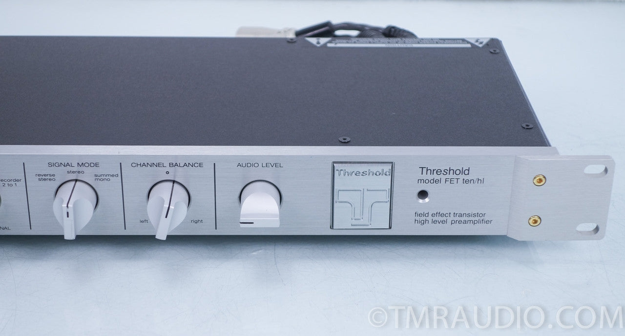 Threshold FET ten/hl Stereo Preamplifier with Power Supply