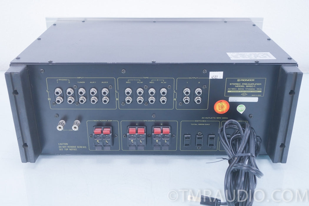 Pioneer SPEC-1 Vintage Stereo Preamplifier Spec Preamp